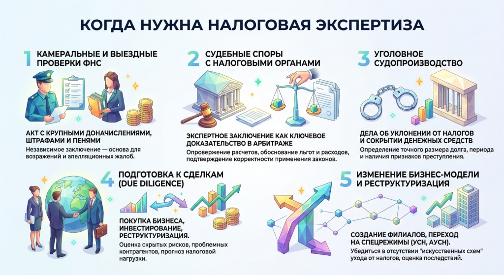 когда требуется налоговая экспертиза инфографика