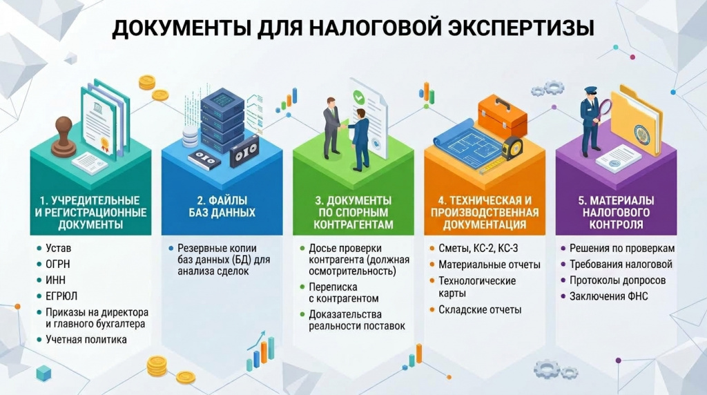 документы для налоговой экспертизы инфографика